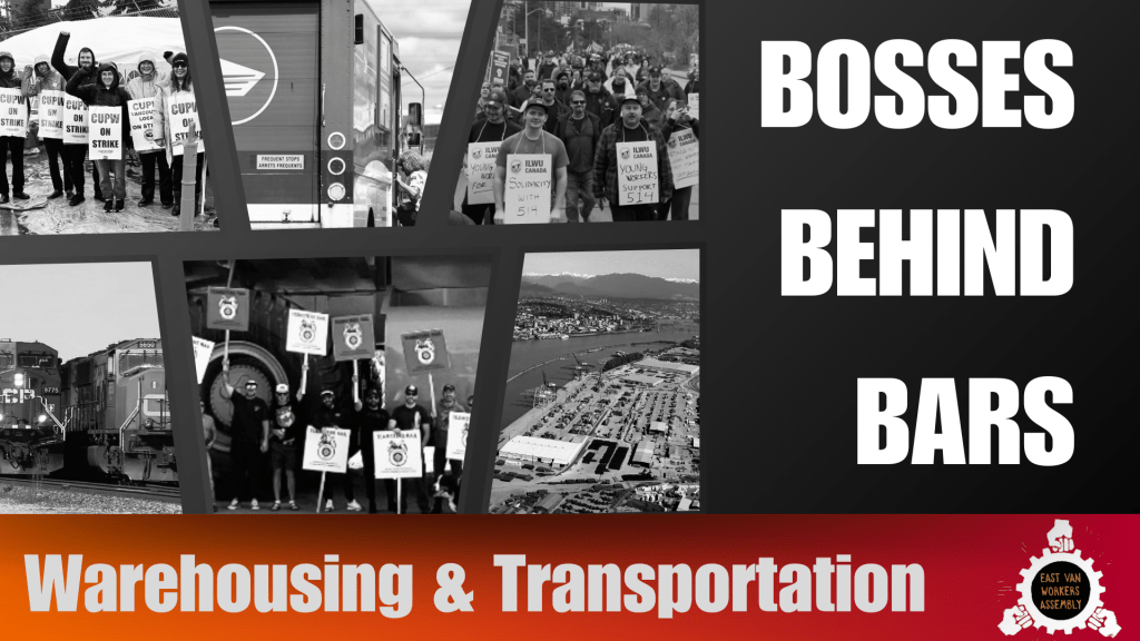 Bosses Behind Bars: Warehousing and&nbsp;Transportation